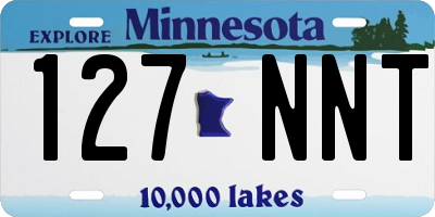 MN license plate 127NNT