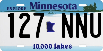 MN license plate 127NNU