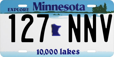 MN license plate 127NNV