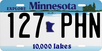 MN license plate 127PHN