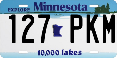 MN license plate 127PKM