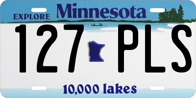 MN license plate 127PLS