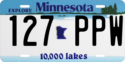 MN license plate 127PPW