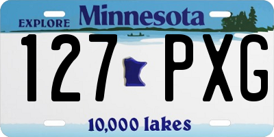 MN license plate 127PXG