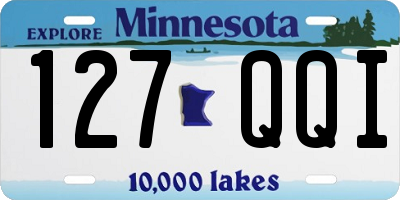 MN license plate 127QQI