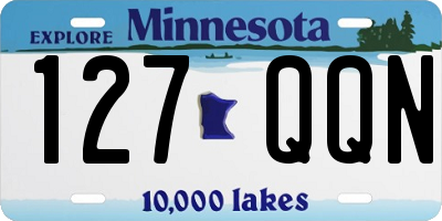MN license plate 127QQN