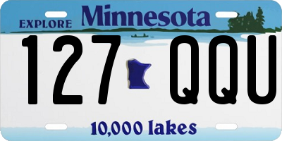 MN license plate 127QQU
