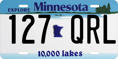 MN license plate 127QRL