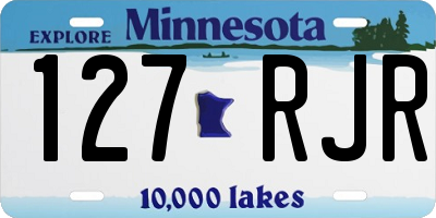 MN license plate 127RJR