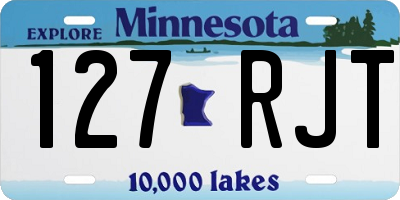 MN license plate 127RJT