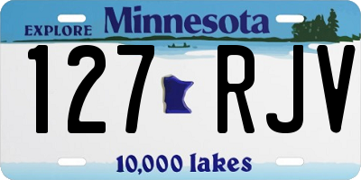MN license plate 127RJV