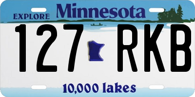 MN license plate 127RKB
