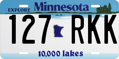 MN license plate 127RKK