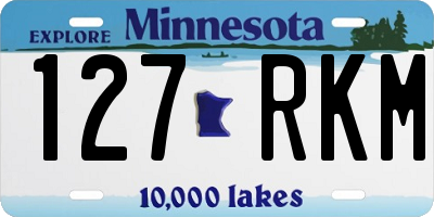 MN license plate 127RKM
