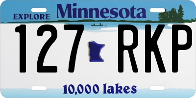 MN license plate 127RKP
