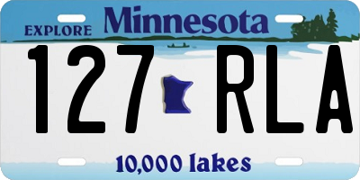 MN license plate 127RLA