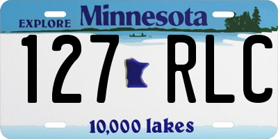 MN license plate 127RLC