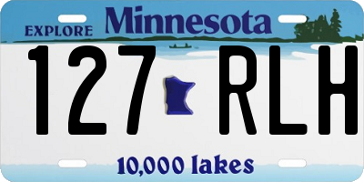 MN license plate 127RLH