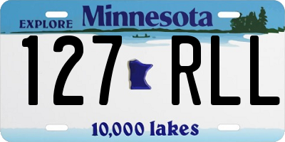 MN license plate 127RLL