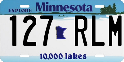 MN license plate 127RLM
