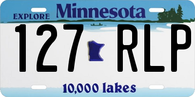 MN license plate 127RLP