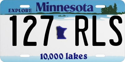 MN license plate 127RLS