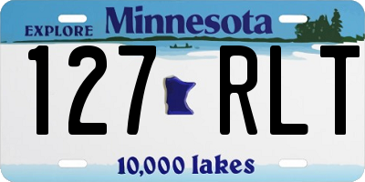 MN license plate 127RLT