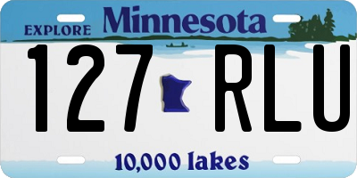 MN license plate 127RLU