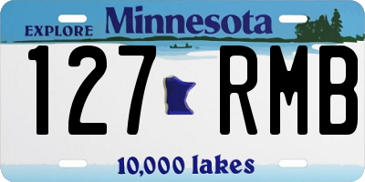 MN license plate 127RMB