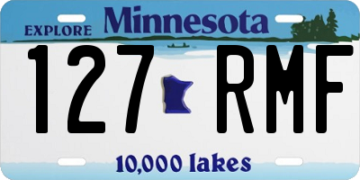 MN license plate 127RMF