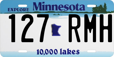 MN license plate 127RMH