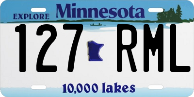 MN license plate 127RML