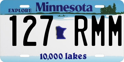 MN license plate 127RMM