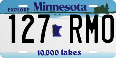 MN license plate 127RMO