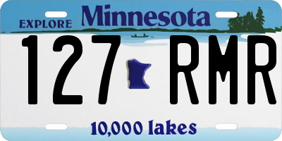 MN license plate 127RMR
