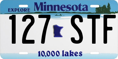 MN license plate 127STF