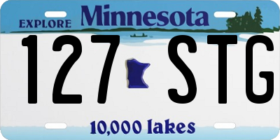 MN license plate 127STG
