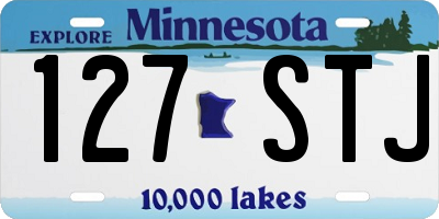 MN license plate 127STJ