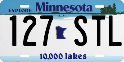 MN license plate 127STL
