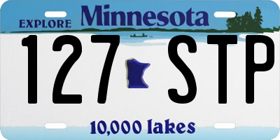 MN license plate 127STP