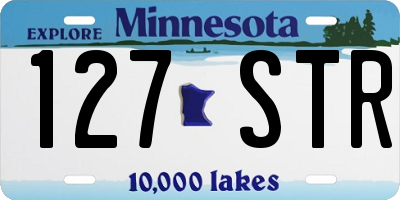 MN license plate 127STR