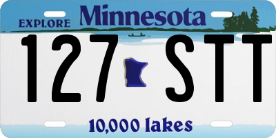 MN license plate 127STT
