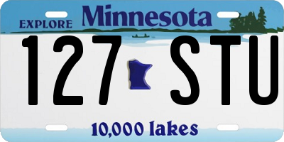 MN license plate 127STU
