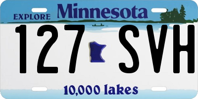 MN license plate 127SVH