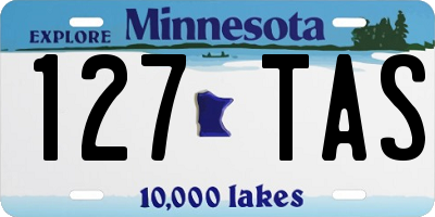 MN license plate 127TAS