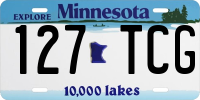 MN license plate 127TCG