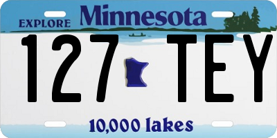 MN license plate 127TEY