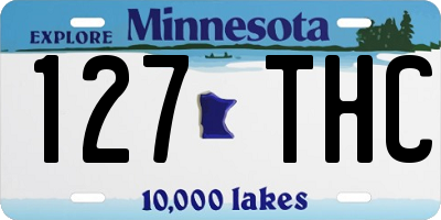 MN license plate 127THC