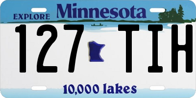 MN license plate 127TIH