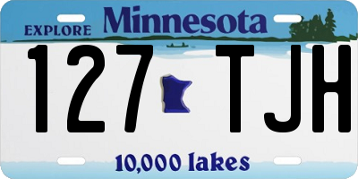 MN license plate 127TJH